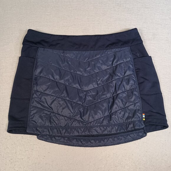 Smartwool Insulated Quilted F21 Wool Blend Winter Pockets Stretch Blue L Skirt - Picture 1 of 12